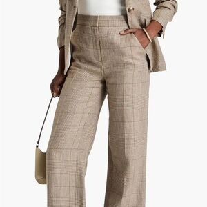 Veronica Beard Tonnelli Plaid Wide-Leg Pants